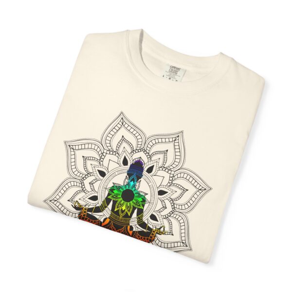 Serenity - Chakra Mandala Heavyweight Tee with Female Silhouette - Image 8