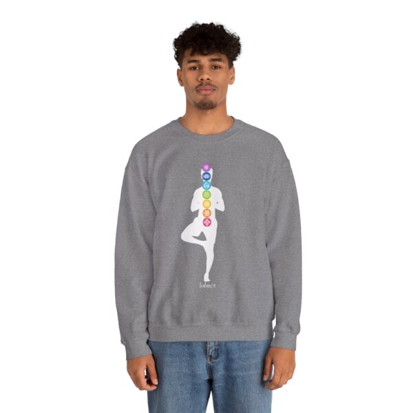 Balance - Chakra Crewneck Sweatshirt with Male Silhouette - Image 6