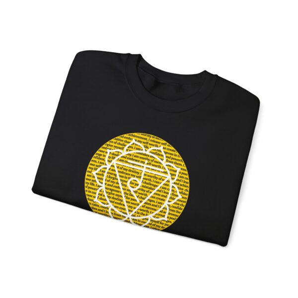 Solar Plexus Chakra Affirmations Crewneck Sweatshirt - Image 21