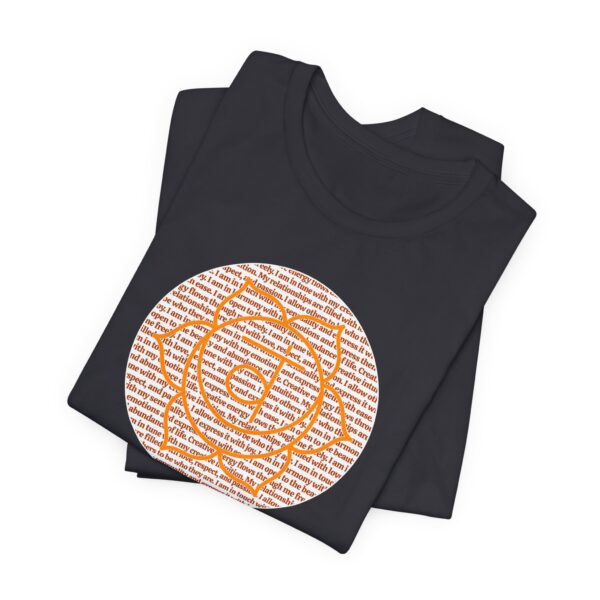 Sacral Chakra Affirmations Lightweight T-Shirt - Orange Text - Image 17