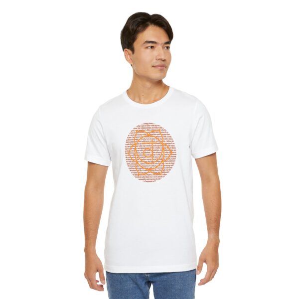 Sacral Chakra Affirmations Lightweight T-Shirt - Orange Text - Image 23
