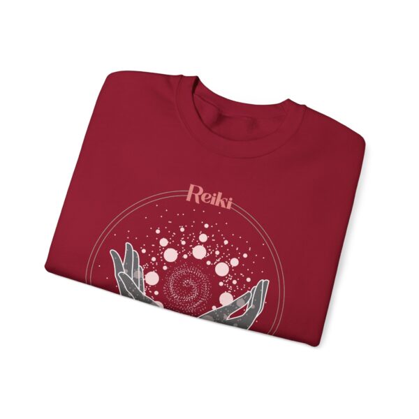 Reiki Practitioner - Crewneck Sweatshirt with Pink Text - Image 4