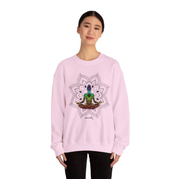 Serenity - Chakra Mandala Crewneck Sweatshirt, Female Silhouette - Image 23