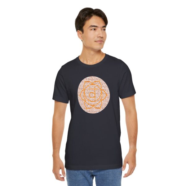 Sacral Chakra Affirmations Lightweight T-Shirt - Orange Text - Image 19