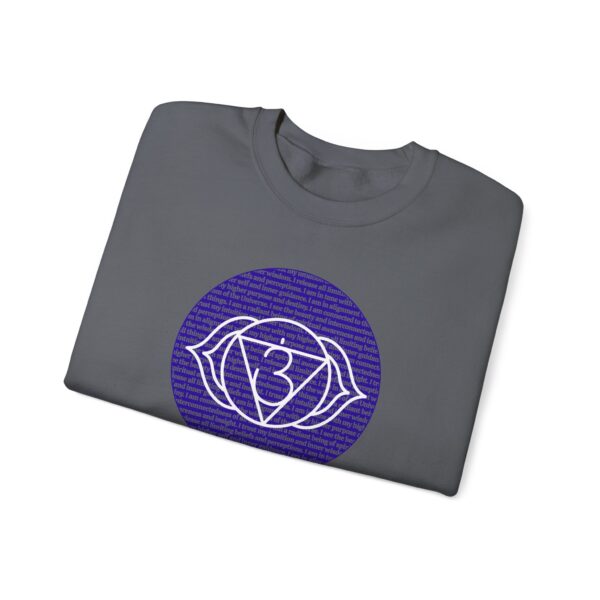 Third Eye Chakra Affirmations Crewneck Sweatshirt - Image 17