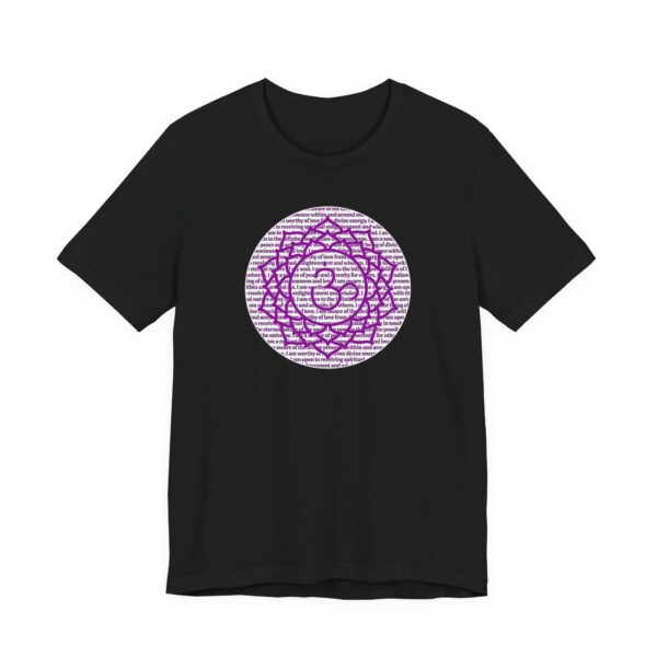 Crown Chakra Affirmations Lightweight T-Shirt - Purple Text - Image 20