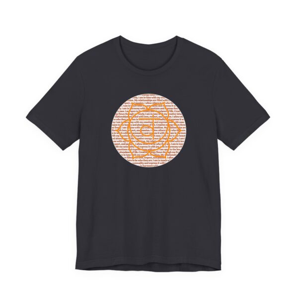 Sacral Chakra Affirmations Lightweight T-Shirt - Orange Text - Image 16