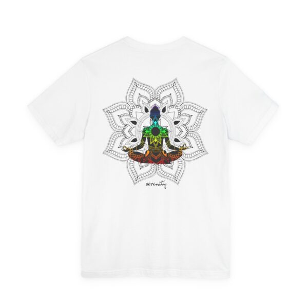 Serenity - Chakra Mandala Lightweight Tee with Female Silhouette - Image 3