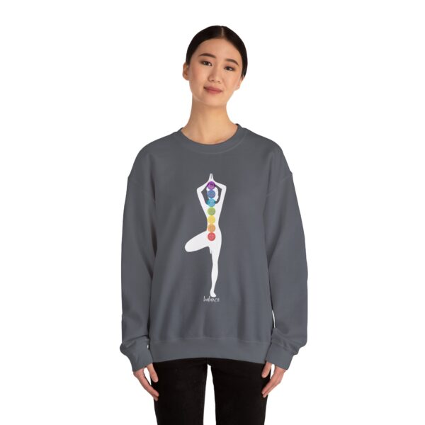 Balance - Chakra Crewneck Sweatshirt with Female Silhouette - Image 14