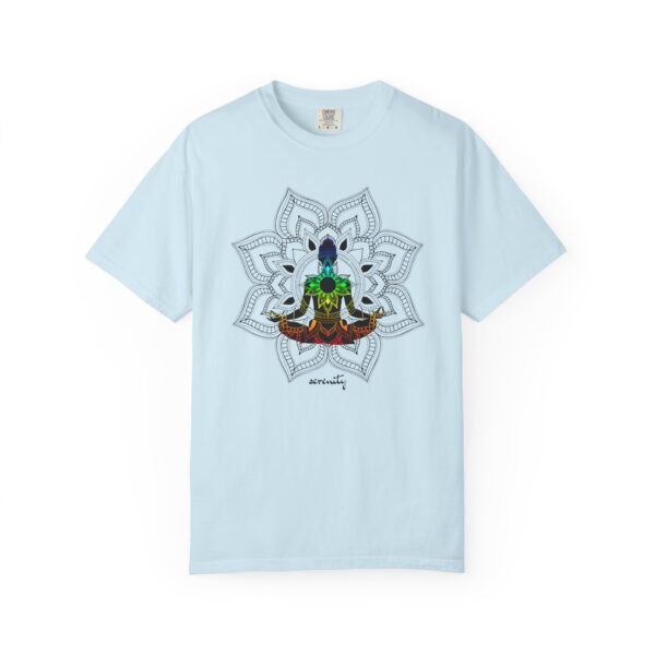 Serenity - Chakra Mandala Heavyweight Tee with Female Silhouette - Image 16