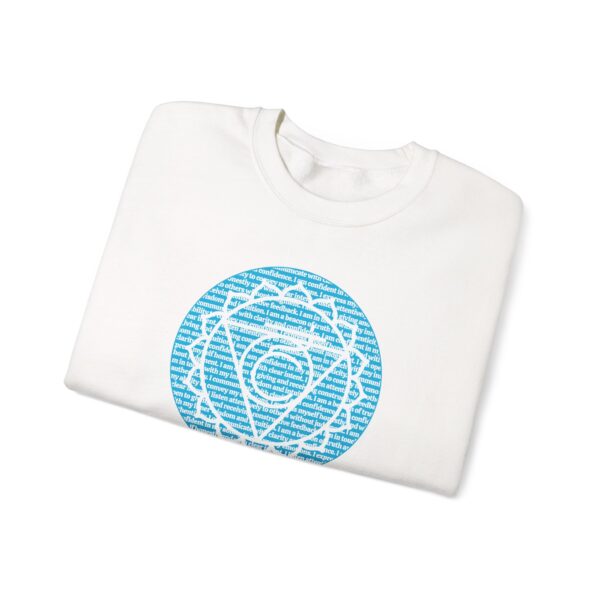 Throat Chakra Affirmations Crewneck Sweatshirt - Image 4