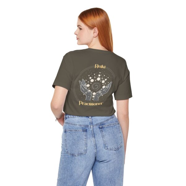 Reiki Practitioner - Lightweight T-Shirt with Yellow Text - Image 14