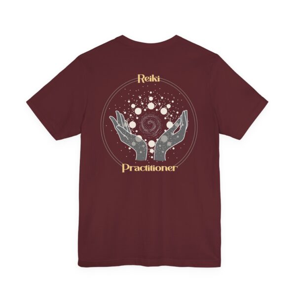 Reiki Practitioner - Lightweight T-Shirt with Yellow Text - Image 3
