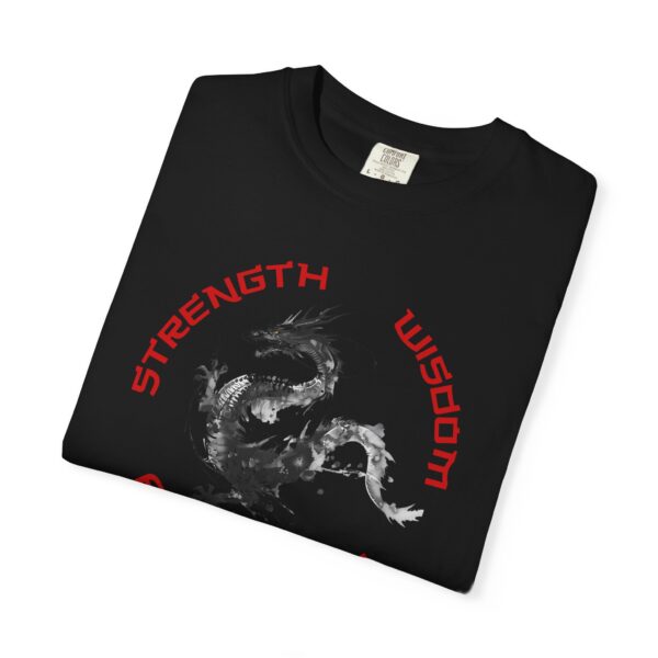 Strength, Wisdom, Prosperity - Dragon Heavyweight T-Shirt - Image 21