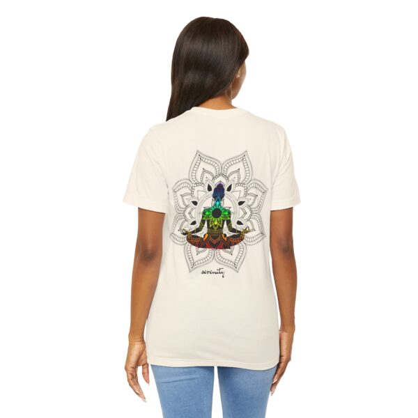 Serenity - Chakra Mandala Lightweight Tee with Female Silhouette - Image 11