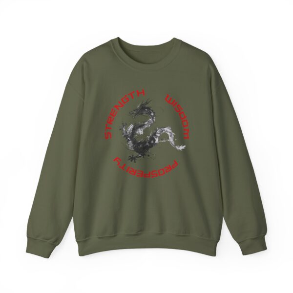 Strength, Wisdom, Prosperity - Dragon Crewneck Sweatshirt - Image 12