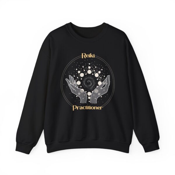 Reiki Practitioner - Crewneck Sweatshirt with Yellow Text - Image 20