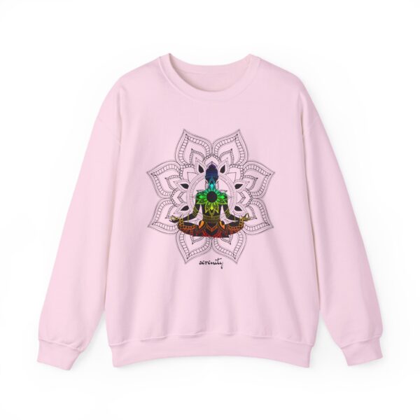 Serenity - Chakra Mandala Crewneck Sweatshirt, Female Silhouette - Image 20
