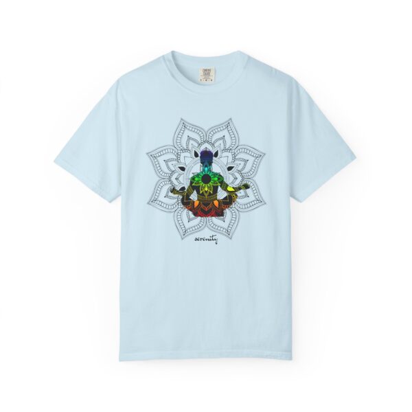 Serenity - Chakra Mandala Heavyweight Shirt with Male Silhouette - Image 16