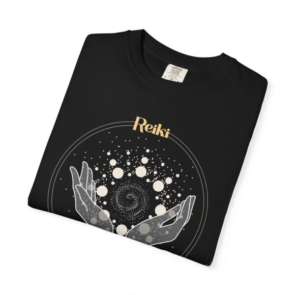 Reiki Practitioner - Heavyweight T-Shirt with Yellow Text - Image 4