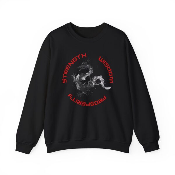 Strength, Wisdom, Prosperity - Dragon Crewneck Sweatshirt - Image 20