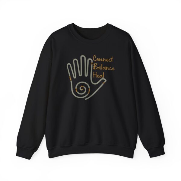 Connect, Balance, Heal - Reiki Hand Crewneck Sweatshirt - Image 20