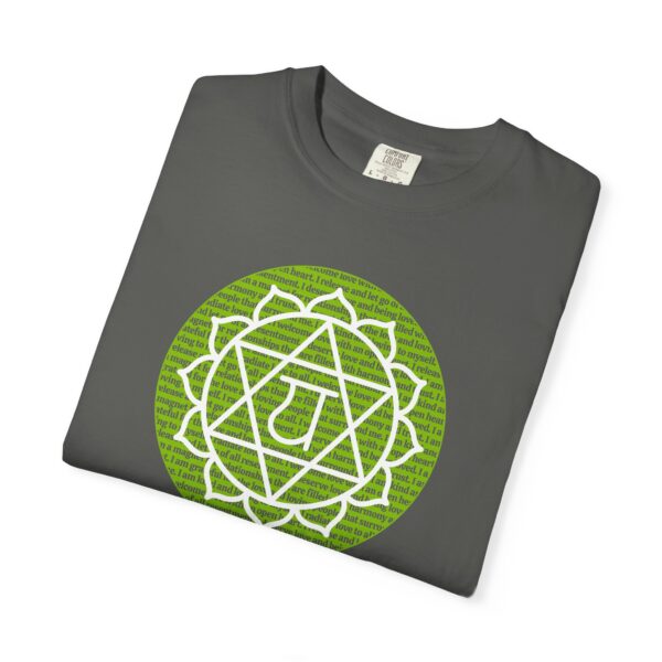 Heart Chakra Affirmations Heavyweight T-Shirt - Image 16