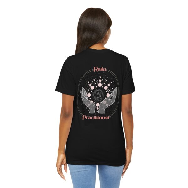 Reiki Practitioner - Lightweight T-Shirt with Pink Text - Image 15