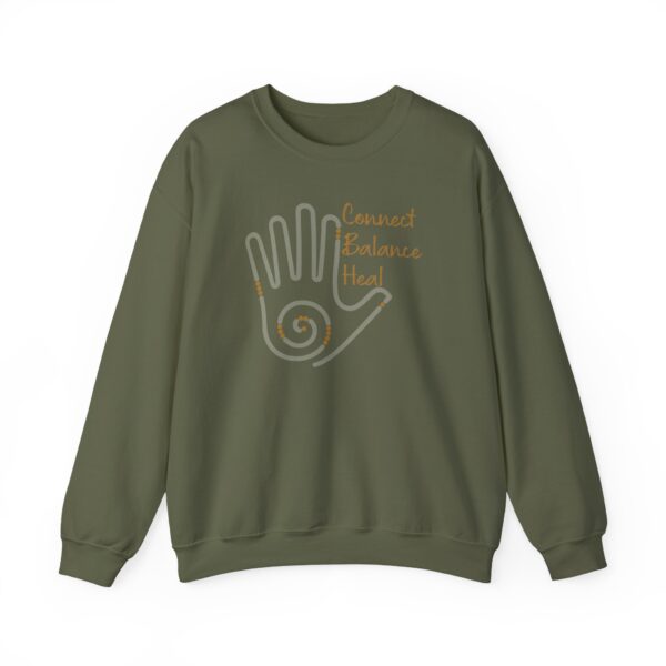 Connect, Balance, Heal - Reiki Hand Crewneck Sweatshirt - Image 12