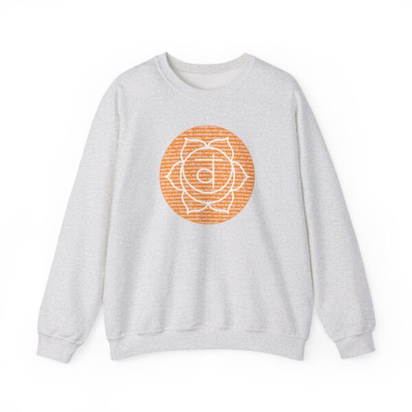 Sacral Chakra Affirmations Crewneck Sweatshirt - Image 7