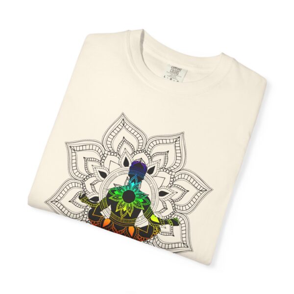 Serenity - Chakra Mandala Heavyweight Shirt with Male Silhouette - Image 8