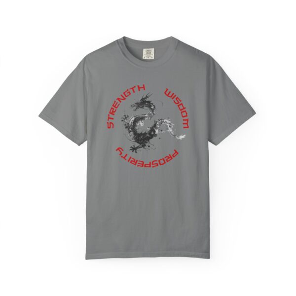 Strength, Wisdom, Prosperity - Dragon Heavyweight T-Shirt - Image 12