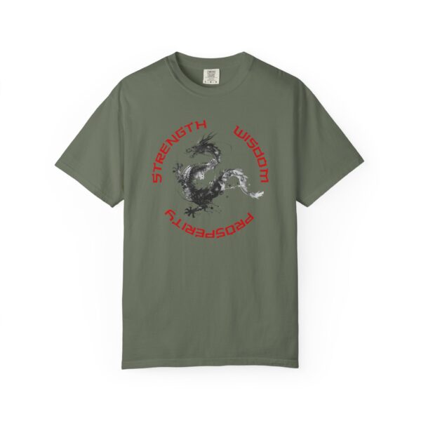 Strength, Wisdom, Prosperity - Dragon Heavyweight T-Shirt - Image 16