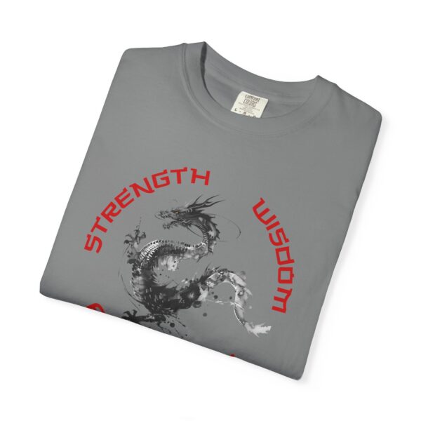 Strength, Wisdom, Prosperity - Dragon Heavyweight T-Shirt - Image 13