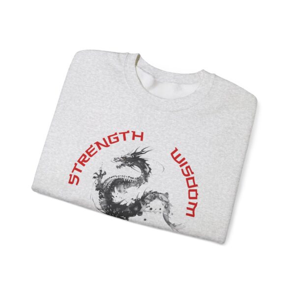 Strength, Wisdom, Prosperity - Dragon Crewneck Sweatshirt - Image 4