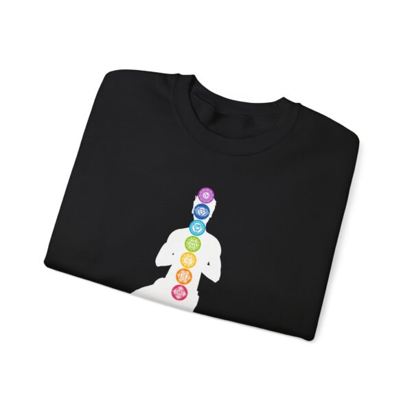 Balance - Chakra Crewneck Sweatshirt with Male Silhouette - Image 12
