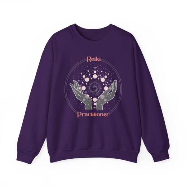 Reiki Practitioner - Crewneck Sweatshirt with Pink Text - Image 8