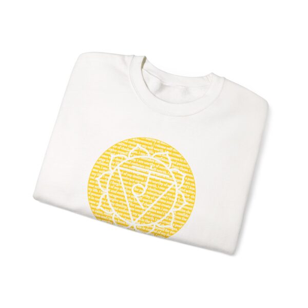 Solar Plexus Chakra Affirmations Crewneck Sweatshirt - Image 4