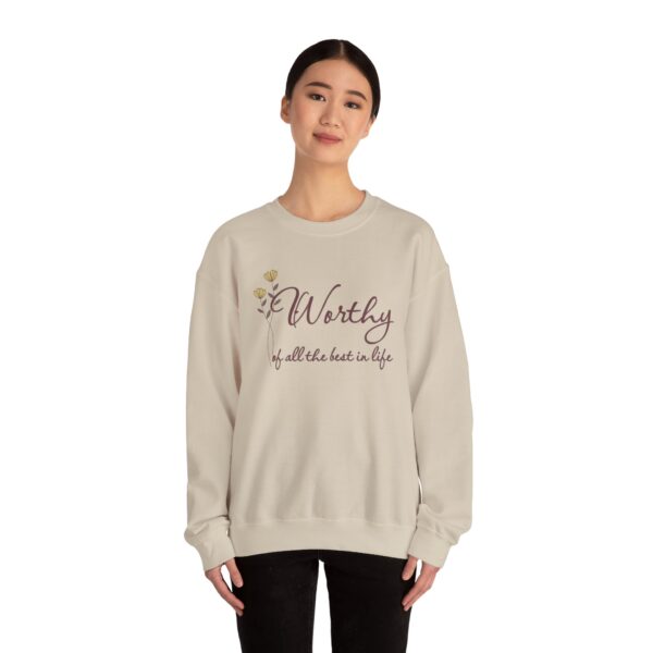 Worthy of All The Best in Life Crewneck Sweatshirt - Image 7