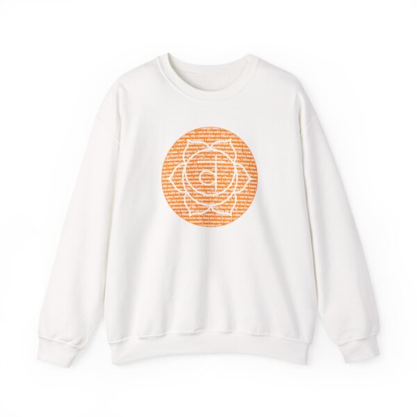 Sacral Chakra Affirmations Crewneck Sweatshirt - Image 3