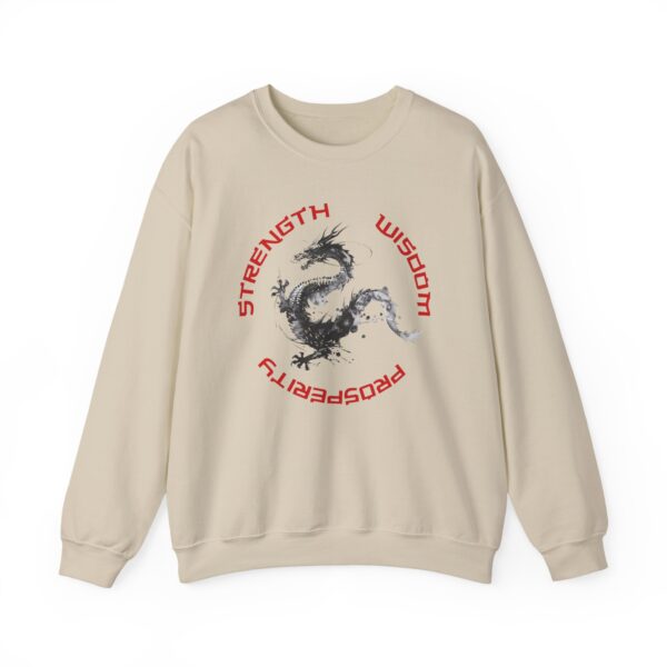 Strength, Wisdom, Prosperity - Dragon Crewneck Sweatshirt - Image 7