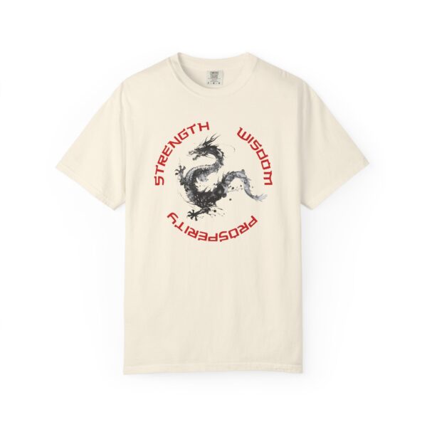 Strength, Wisdom, Prosperity - Dragon Heavyweight T-Shirt - Image 8