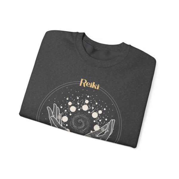 Reiki Practitioner - Crewneck Sweatshirt with Yellow Text - Image 17