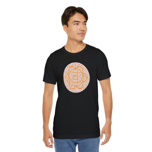 Sacral Chakra Affirmations Lightweight T-Shirt - Orange Text - Image 15