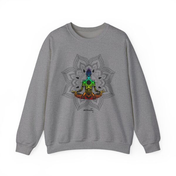 Serenity - Chakra Mandala Crewneck Sweatshirt, Female Silhouette - Image 12