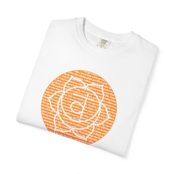 Sacral Chakra Affirmations Heavyweight T-Shirt - Image 4