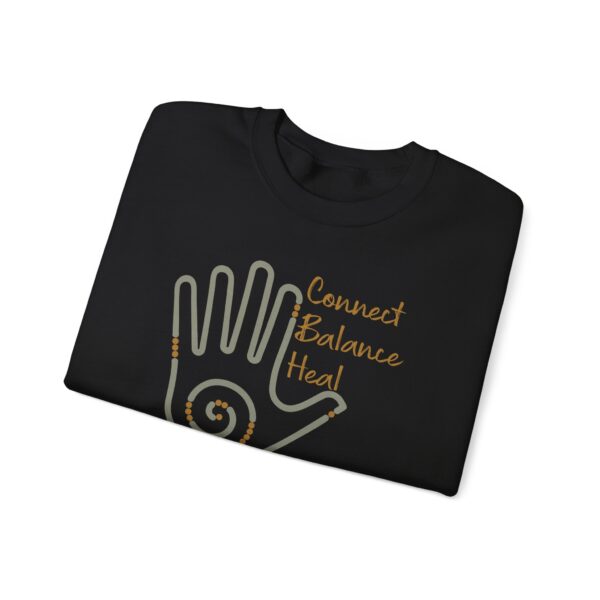 Connect, Balance, Heal - Reiki Hand Crewneck Sweatshirt - Image 21