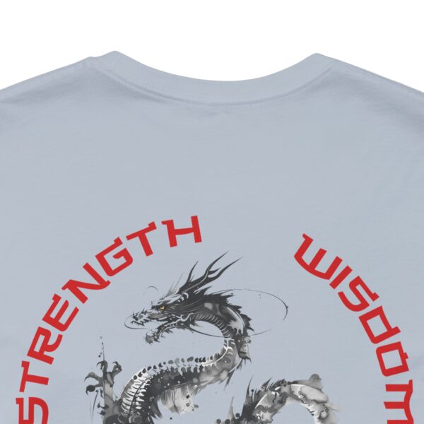 Strength, Wisdom Prosperity - Dragon Lightweight T-Shirt - Image 4