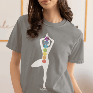 Balance - Chakra Heavyweight T-Shirt with Female Silhouette
