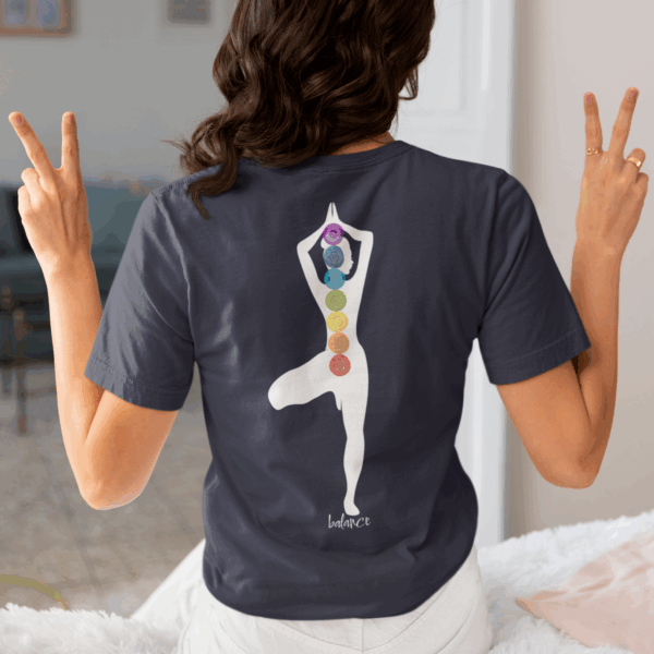 Balance - Chakra Lightweight T-Shirt with Female Silhouette